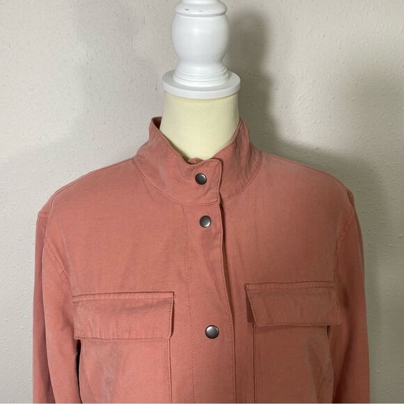 Old Navy Blush Pink Lightweight Button Front Jacket Women's Size Large - Picture 5 of 16